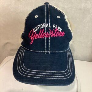 Yellowstone National Park Trucker Cap Mesh Back Adjustable Embroidered Cotton OS